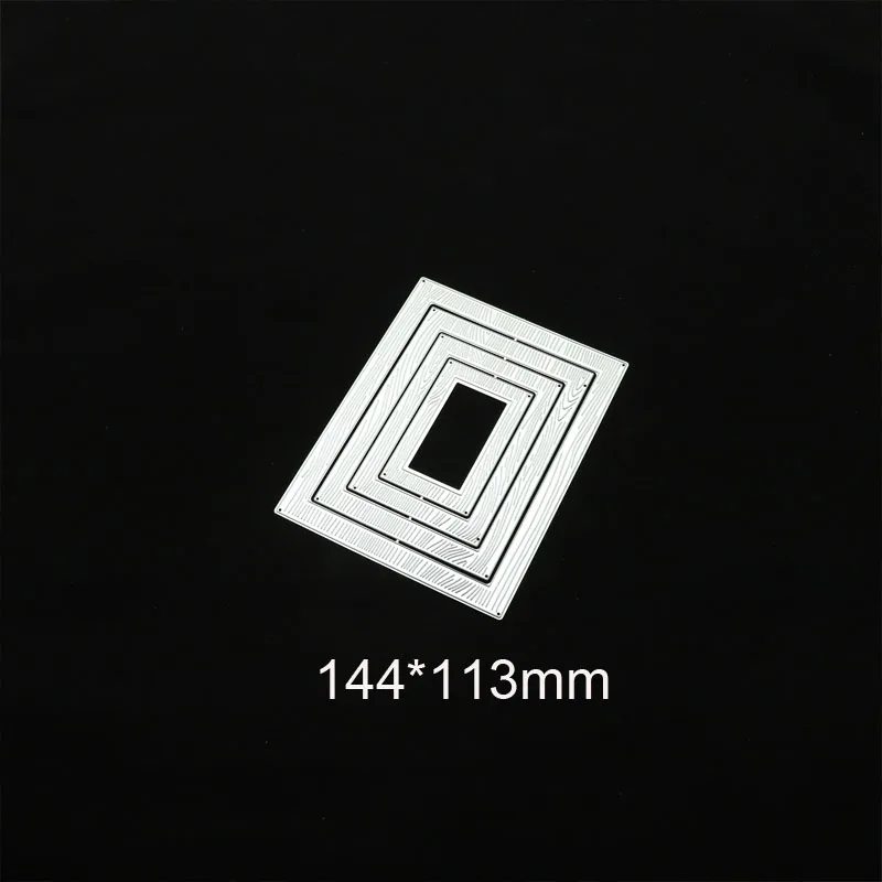 Штампы трафарет для скрапбукинга деревянная прямоугольная рамка металлические Вырубные штампы новинка 2019