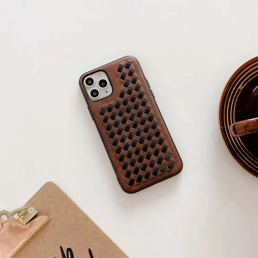 

Soft Shell Three-dimensional Weave Mobile Phone Accessories for IPhone 11 Pro Max Se 2020 2 Anti-fall Cover for IPhone11 Pro MAX