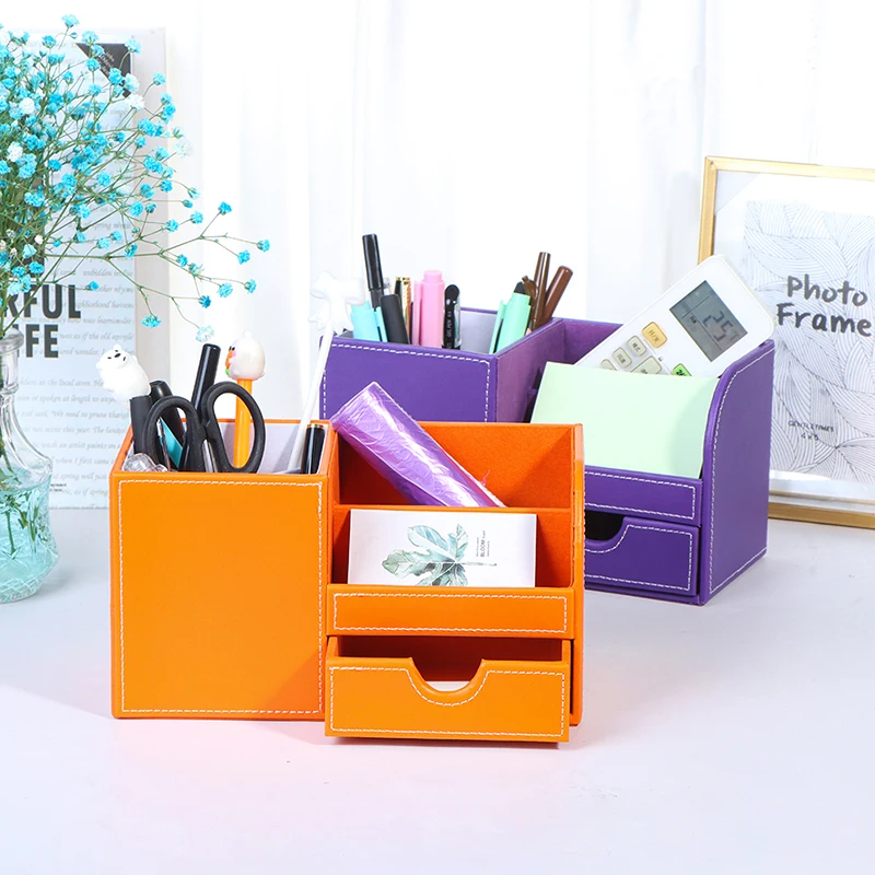 

Полностью из искусственной кожи ручка держатель пенал настольные канцелярские принадлежности органайзеры канцелярские принадлежности Ки...