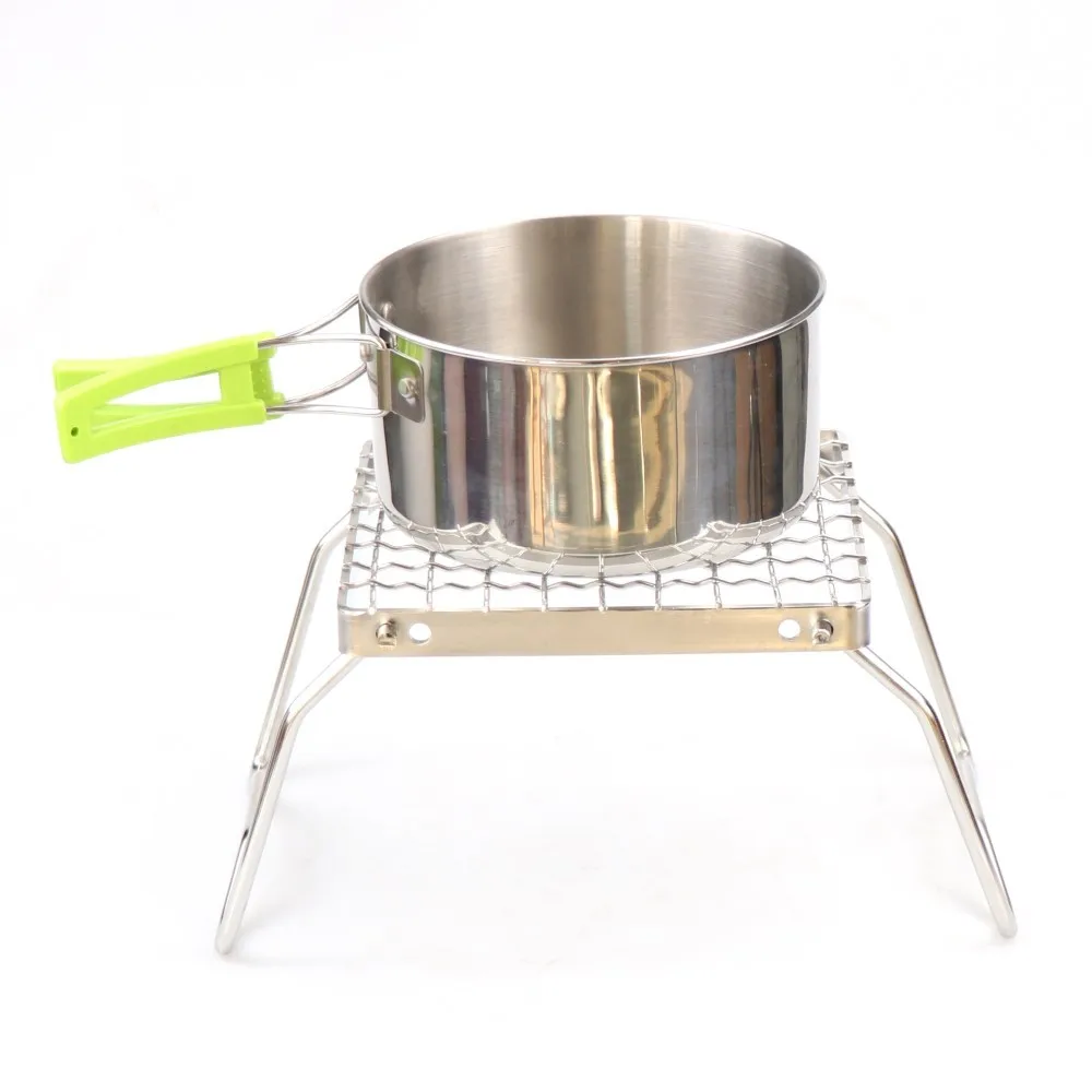 

Mini Pocket BBQ Grill Portable Stainless Steel Foldable Barbecue Grill BBQ Accessories for Outdoor Camping Picnic Tool