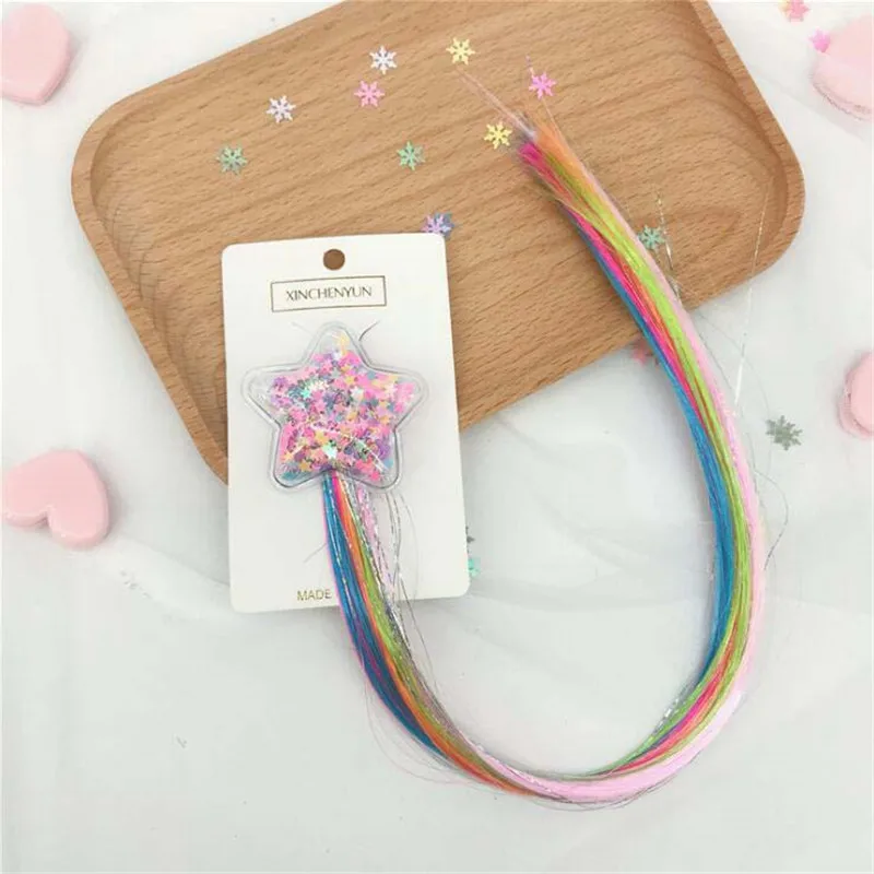 Блестки для волос аксессуары разноцветный галстук бабочка заколки детей