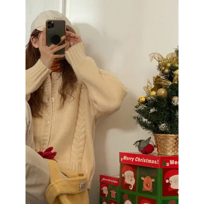 Новинка 2021 вязаный кардиган для ранней осени свитер пальто женщин| |