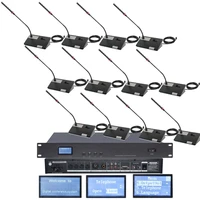 micwl 18 table led digital wired conference microphone system 18 destktop gooseneck 1 chairman 17 delegate mics a351m series