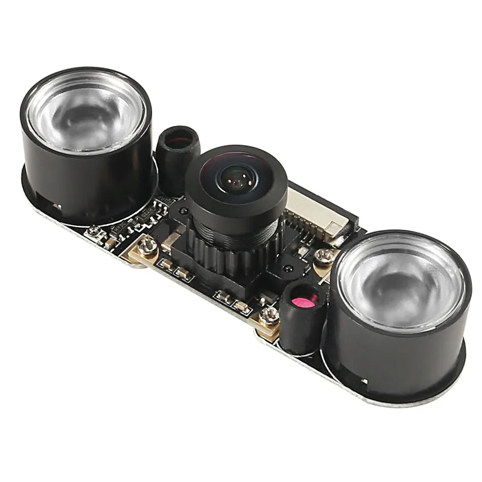 Raspberry Pi 4 светодиодный прибор ночного видения рыбий глаз камера 5MP 120 градусов без
