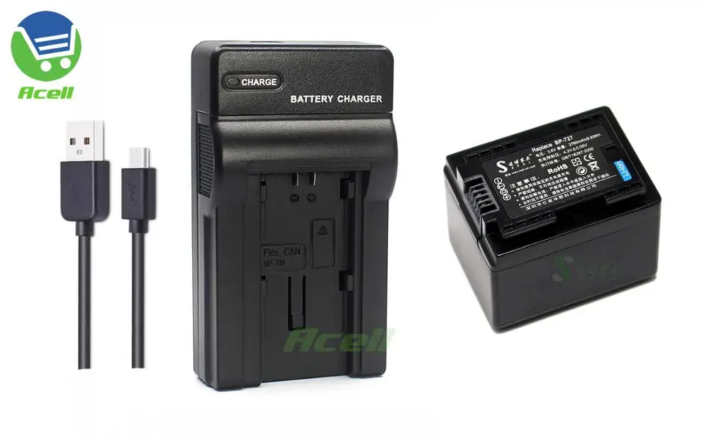 BP-727 Батарея для Canon LEGRIA HF R86 R806 R76 R706 R66 R47 R48 R406 R36 R38 R506 M52 M60 видеокамера совместимый BP-709 BP-718 - Цвет: 1Battery 1Charger