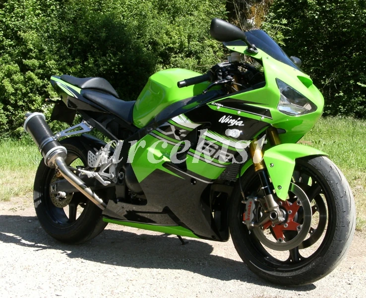 4 подарки ABS литья под давлением Обтекатели комплект подходит для kawasaki Ninja ZX6R 636 2003 2004 03 04 6R пользовательские холодный зеленый черный