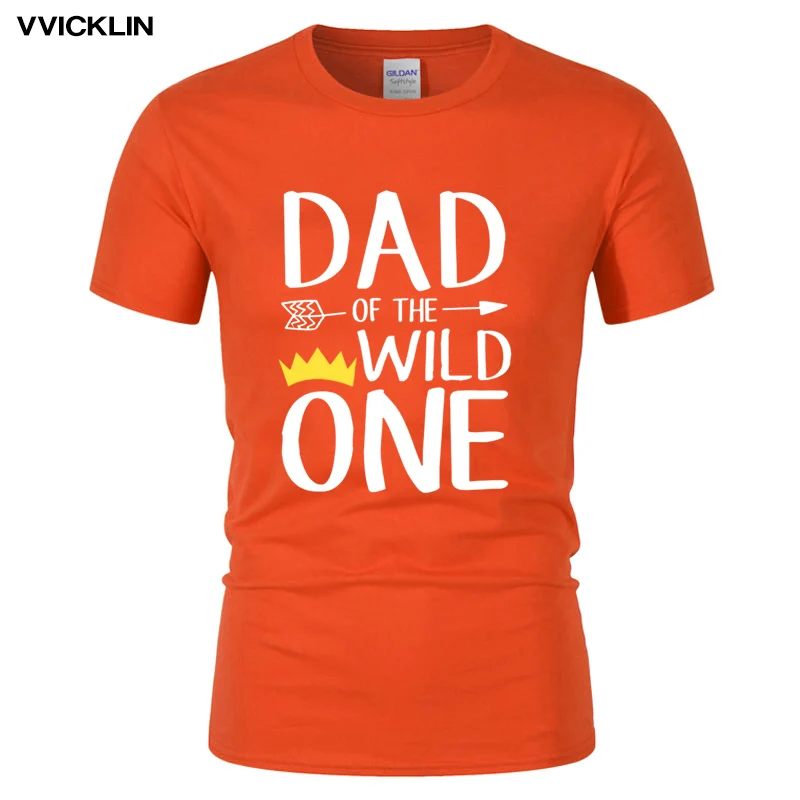 Забавная футболка потрясающая Мужская с надписью Dad Of The Wild One Thing Dad's Birthday Gift