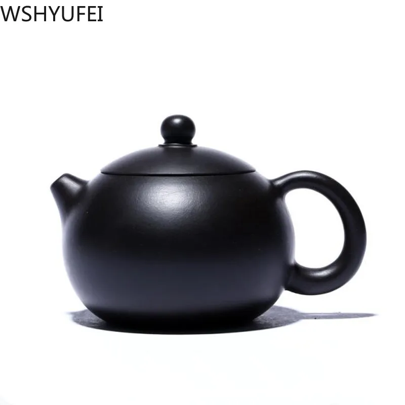 

Yixing purple clay teapot classic xi shi Pot Raw ore Black mud Chinese Tea Set Boutique Handmade kettle Customized 190ml