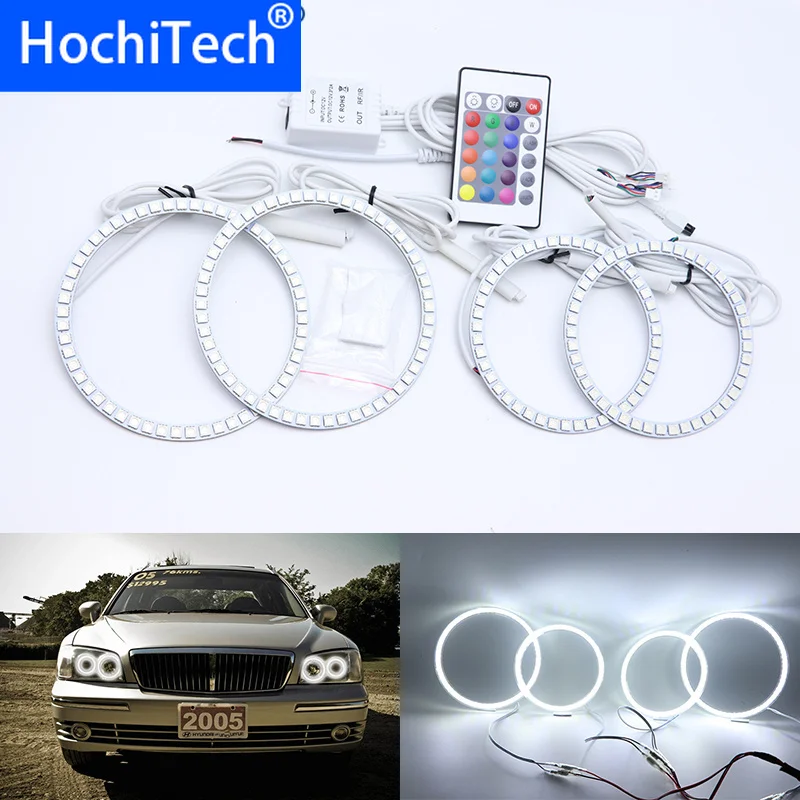 

Для Hyundai величие 1998 1999 2000 2001 2002 2003 2004 2005 Многоцветный комплект светодиодов «глаза ангела» RGB гало кольца Дневной светильник дневные ходовые о...