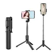 selfie stick mini portable bluetooth wireless stable tripod foldable monopods self timer rod phone stabilizer watch movies