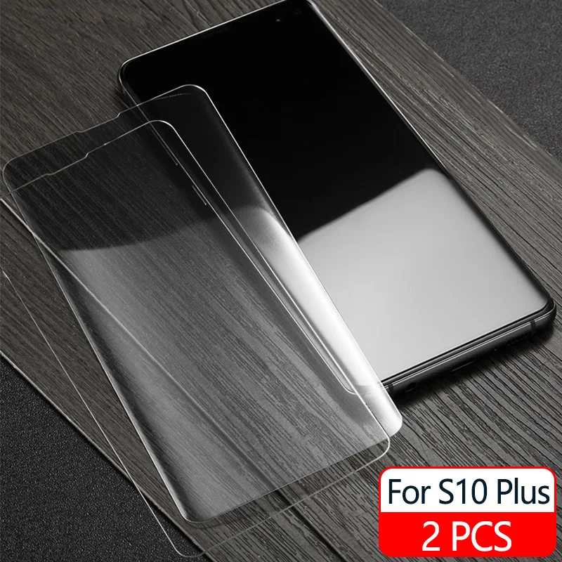20D Защитная пленка для экрана из закаленного стекла для samsung Galaxy S10 Plus S10e UV жидкая пленка для экрана samsung S10 Plus - Цвет: 2 PCS S10 Plus