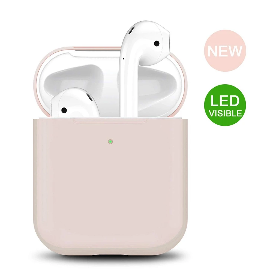 Силиконовый чехол для AirPods 2 Чехол для зарядки наушников чехол для Apple AirPods Air Pod 1 2 Bluetooth коробка гарнитура защитный чехол