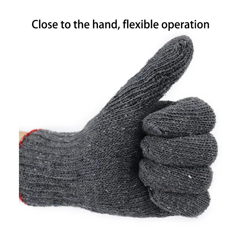 

12 Pairs Safety Garden Planting Mens Grey Spring Industrial Protective Work Gloves Men Stretchable Mechanic Gloves Factory