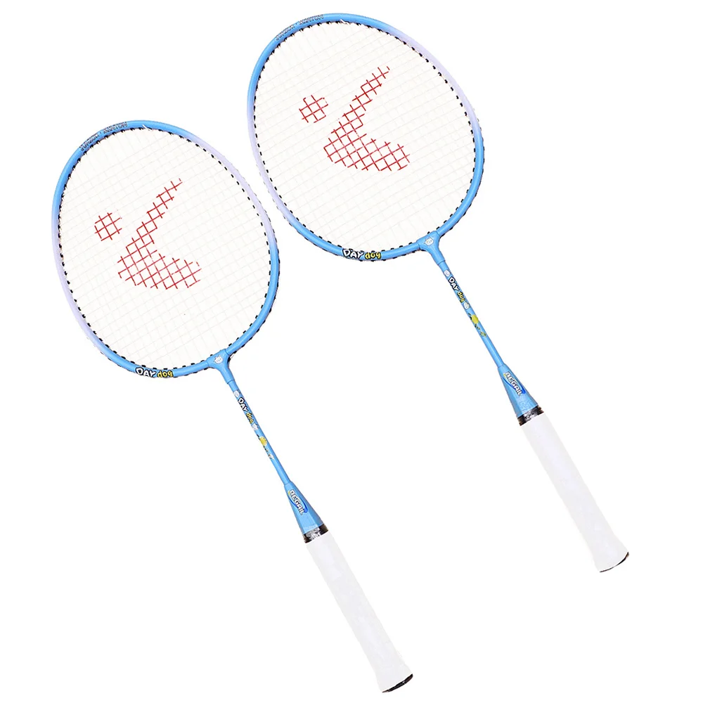 

1 Pair Kids Badminton Racket Aluminium Alloy Outdoor Sports Racket Set Training Pats Paternity Children Cartoon Badminton Racket