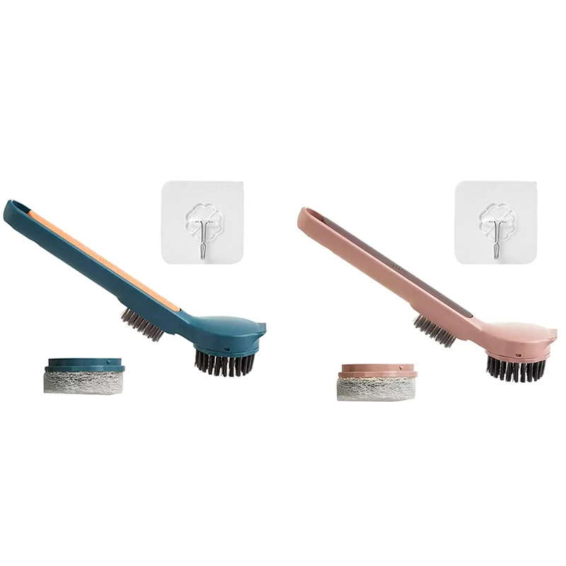 

Pot and Pan Cleaning Brush, Dish Brush for Kitchen Sink with Scraper Tip Comfortable Grip Odourless Bristles