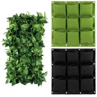 Настенный вертикальный мешок для выращивания растений, подвесной контейнер для выращивания цветов, карман для домашний декор с рисунком растений