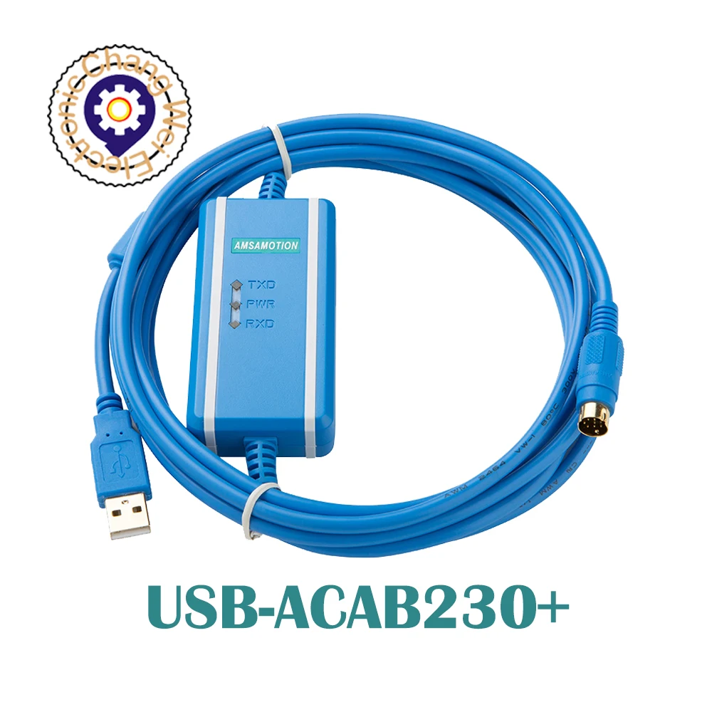 USB-ACAB230 + для Delta PLC программируемый кабель USB к RS232 адаптер USB-DVP ES EX EH EC SE SV SS серии