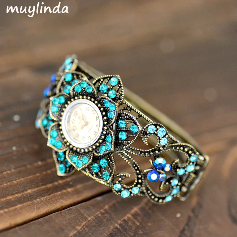 Женский металлический браслет стразы в стиле ретро|metal bracelet|metal bracelets for womenbangles