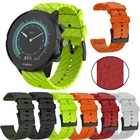Ремешок силиконовый для Suunto 9Baro, резиновый браслет для часов Suunto 7, Спартанский браслет для часов, HR Браслет для часов D5, 24 мм