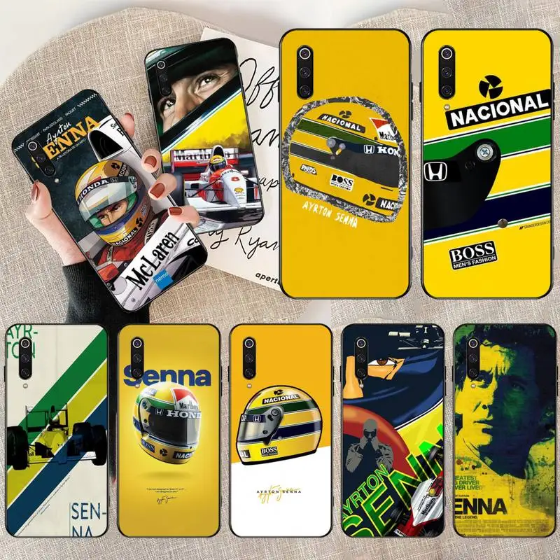 Мягкий силиконовый чехол для телефона из ТПУ PENGHUWAN Racing Ayrton Senna Xiaomi Mi10 10Pro 10 lite Mi9 9SE