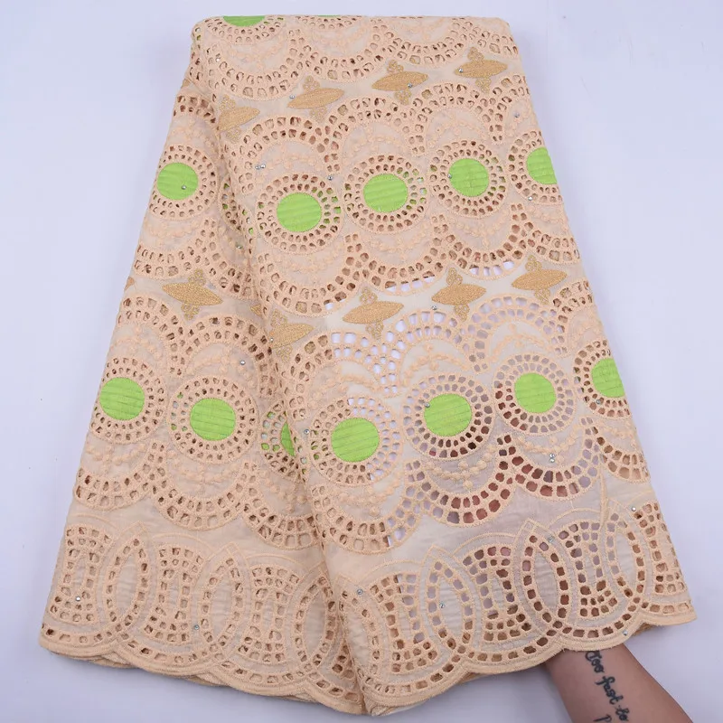 Очень красивая Высококачественная 100% хлопчатобумажная кружевная ткань 2020