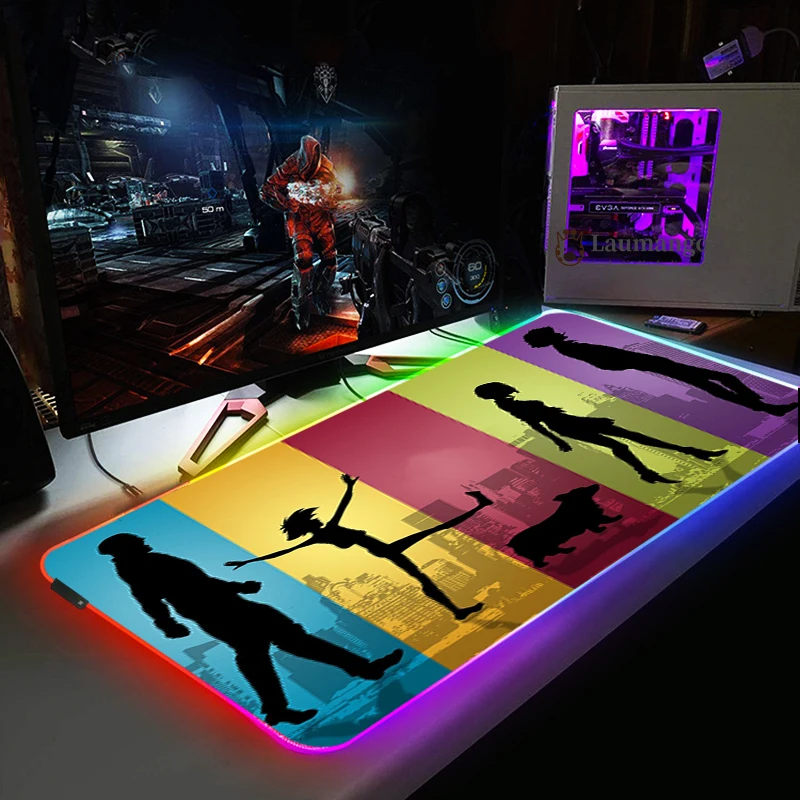 Коврик для мыши с RGB светодиодный подсветильник кой игровой коврик размера XXL