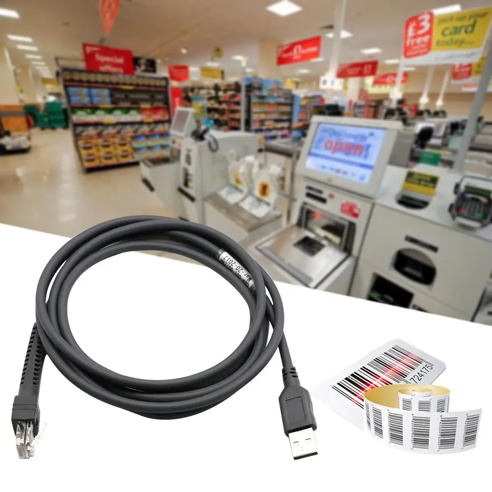 

USB к RJ48 RJ50 кабель для сканера данных для LS1203 LS2208 LS4208 LS3008