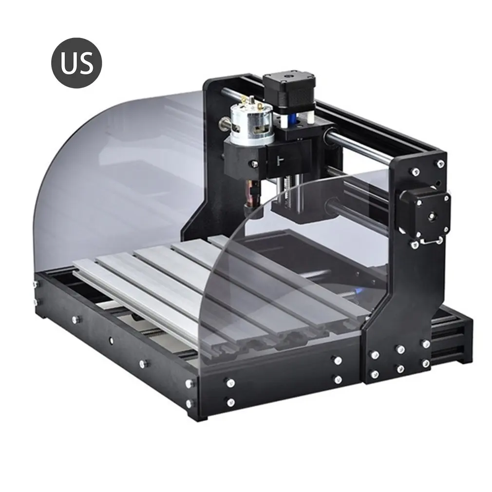 Фрезерный станок с ЧПУ 3018Pro-Max для работ по дереву лазерная гравировка фрезерный