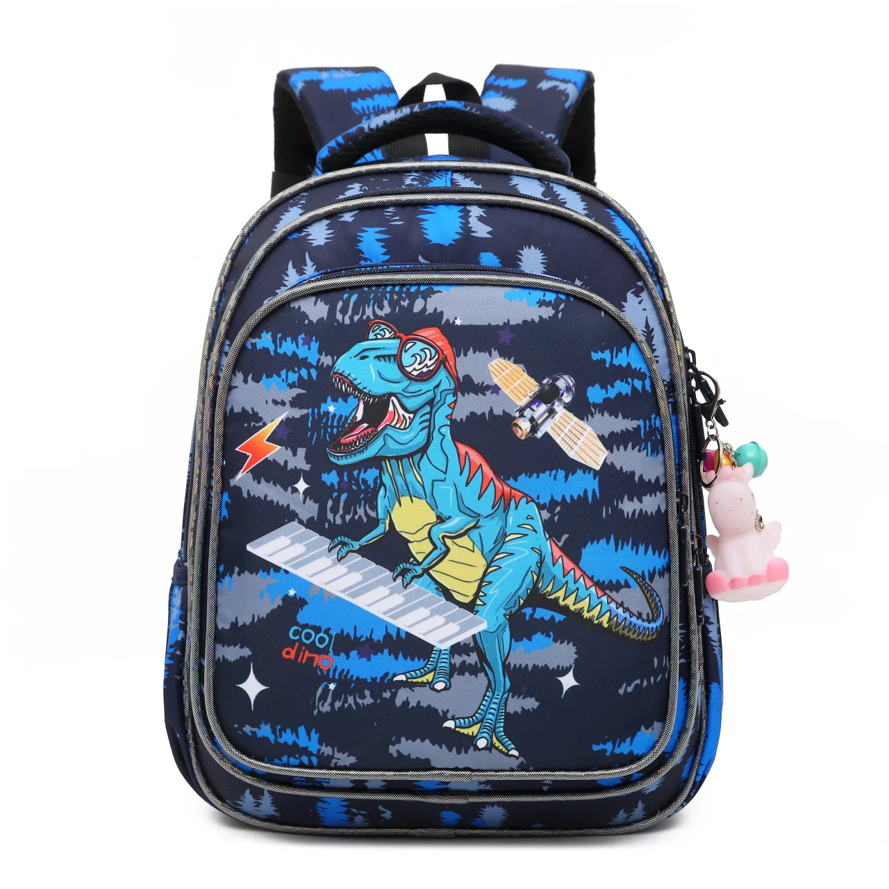 Рюкзак детский, для мальчиков и девочек, школьный, легкий, с мультяшным динозавром, для детей 0-5 классов