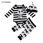 3 шт., детский комбинезон с длинным рукавом и принтом