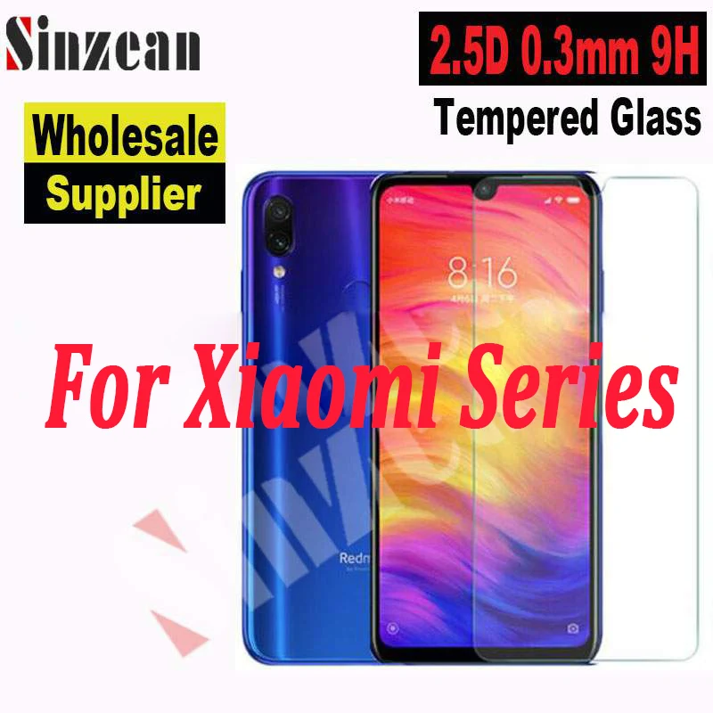 Sinzean 100 шт. для Xiaomi CC9/MI 9SE/9T/MI 8 lite/MIX 3/MIX 4/CC9E/POCO F2/F1 2.5D Закаленное стекло
