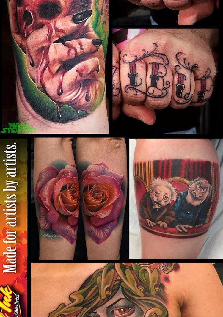 Перманентные чернила для татуировки, набор пигмента, tinta tattoo tintas para tatuajes, пигменты, динамические чернила, goochie tintas tattoo, aimoosi