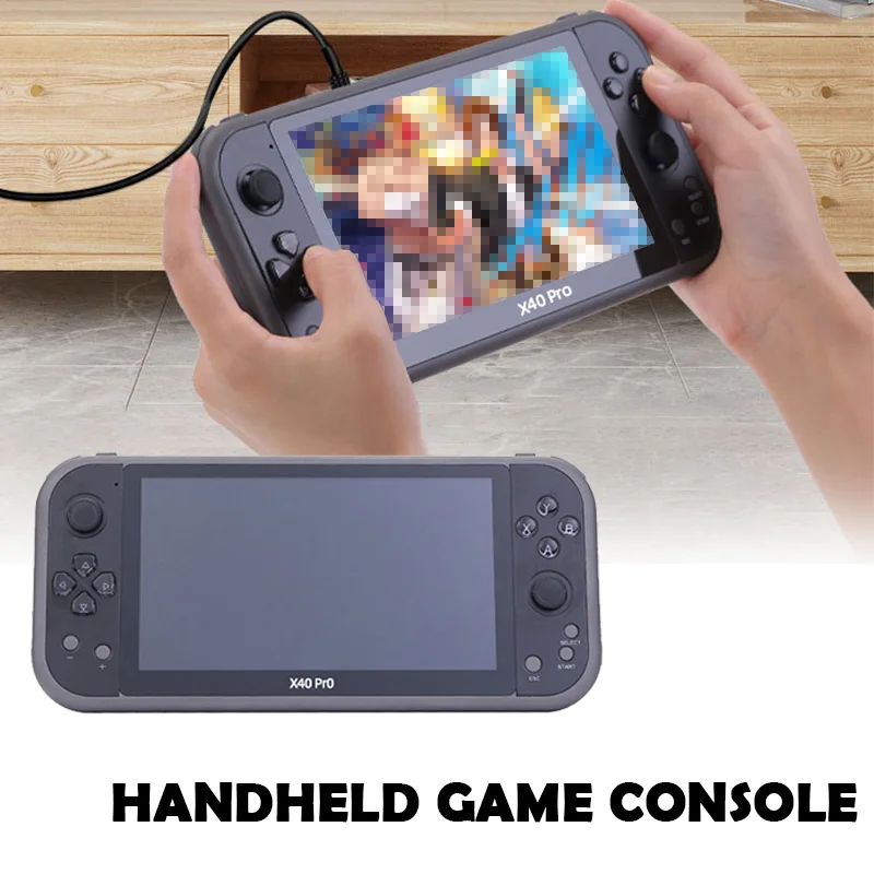 

7 Inch Handheld Game Console Retro Classic Dual Joystick X40 Pro Carrying Game Host Nostalgia Arcade Double Video Games Player