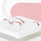 Персонализированные очки кошачий глаз для близорукости Новое поступление очки в пластиковой оправе для женщин с защитой от синего света