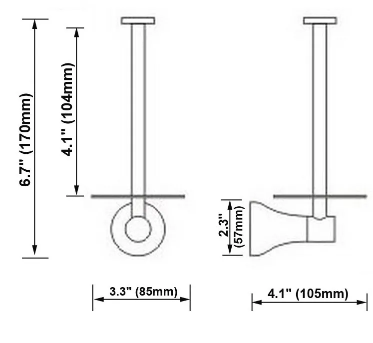 Simple Style Black oil Antique Brass Wall Mount Bathroom Roll Toilet Paper Bar Holder 2ba818 | Обустройство дома