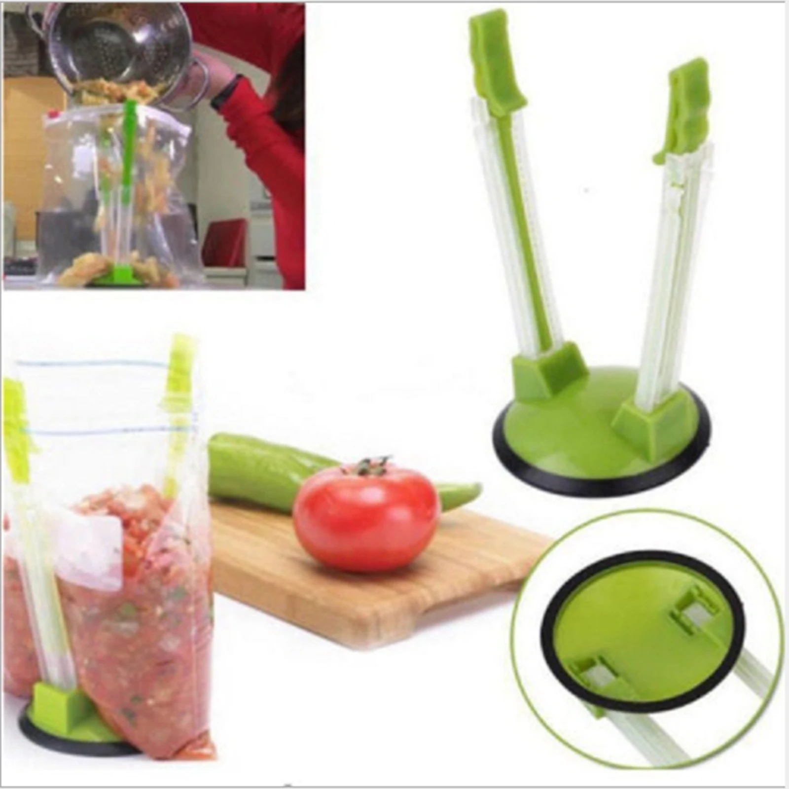 Нескользящие пакет для хранения на молнии сумка Клип Hands-Free Пластик руки