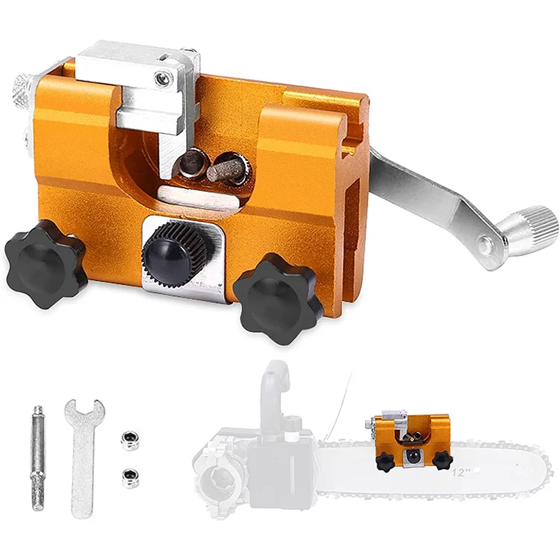 

Woodworking Chainsaw Sharpener With 3 Grinding Rod Manual Chainsaw Chain Sharpening Chain Saws and Electric Saws Repair Tools