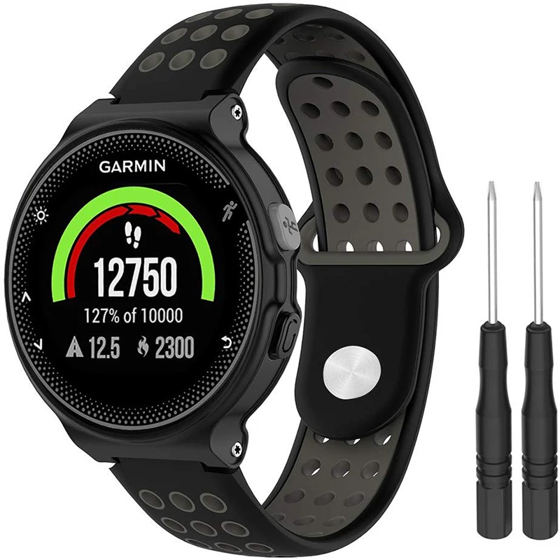 Сменный ремешок для Garmin Forerunner 220/230/235/620/630/735XT Смарт часы силиконовые для фитнеса контрольный ремень для Garmin 235