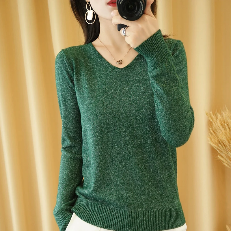 Новинка 2020 осенне-зимний модный женский сексуальный свитер ярких цветов с