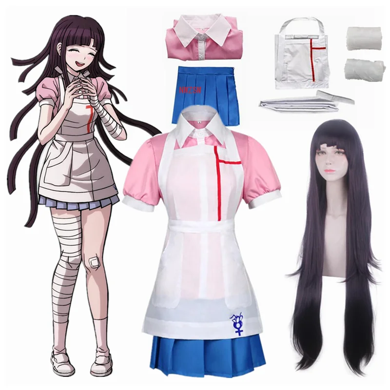 Аниме Danganronpa mitsukan Miki Косплей Костюм Униформа женское платье |