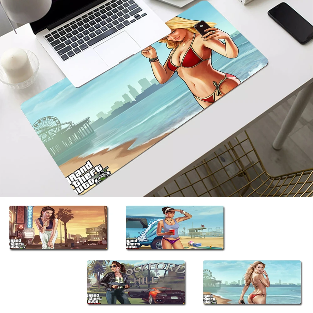 

Pattern Grand Theft Auto Girl Gaming Mouse Pad Gaming MousePad Large Big Mouse Mat Desktop Mat Computer Mouse pad For Overwatch