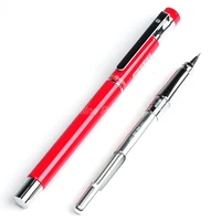 hero classic 0 5mm iridium nib steel red fountain pen 360 degree inking pens office home school for writing gift pen