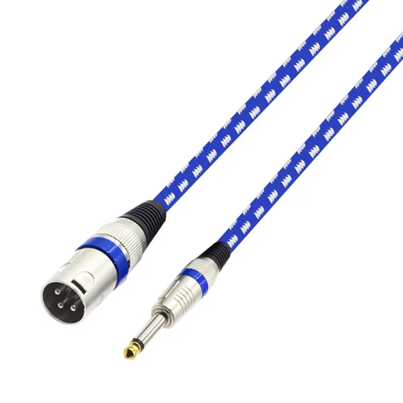 6.35mm to Canon 3Pin Male Female Microphone Amplifier Audio Mixer Colorful Extension Cable Cord DMX512 Sign 3M | Электроника
