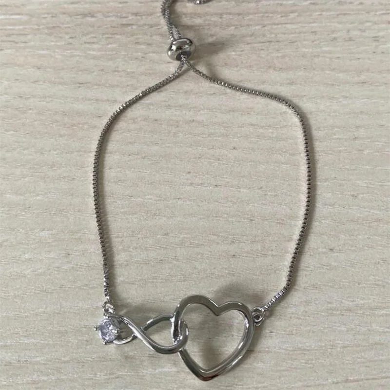 Лидер продаж женский браслет-подвеска из серебра 925 пробы с микро-инкрустацией