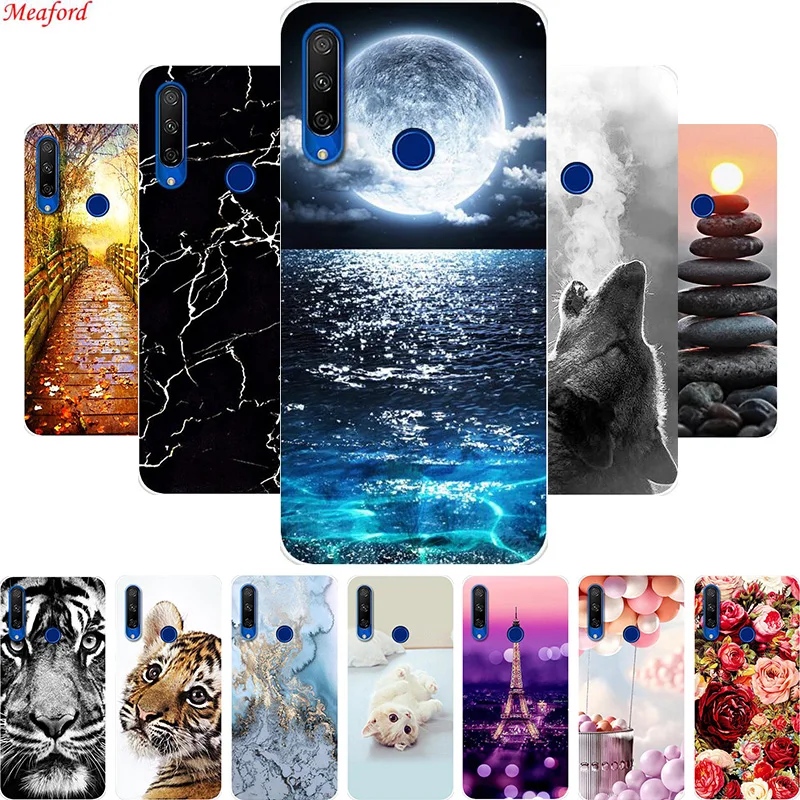 Чехол для Honor 9X 6 59 дюйма русская версия силиконовая Мягкая задняя крышка из ТПУ