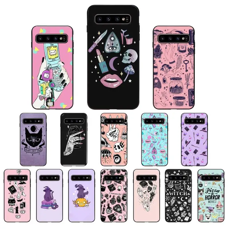 Чехол для телефона Yinuoda Girly Pastel Witch Goth Samsung Galaxy S10 Plus S10E S20 UITRA S7 S8 S9 S10lite plus|Бамперы| |