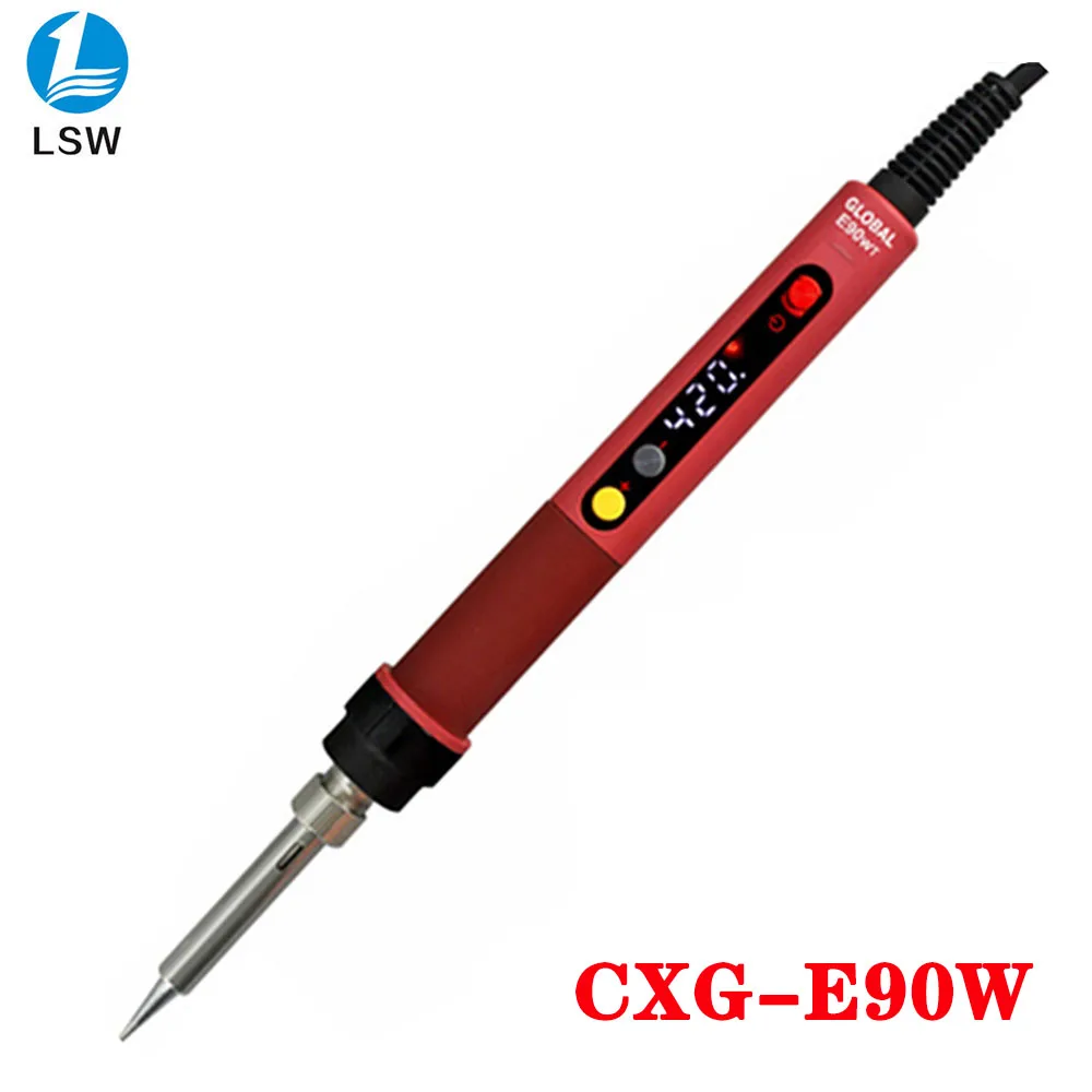 CXG Электрический паяльник D60W D90W D110W 220V 110V Цифровой Термостат ЖК дисплей функция