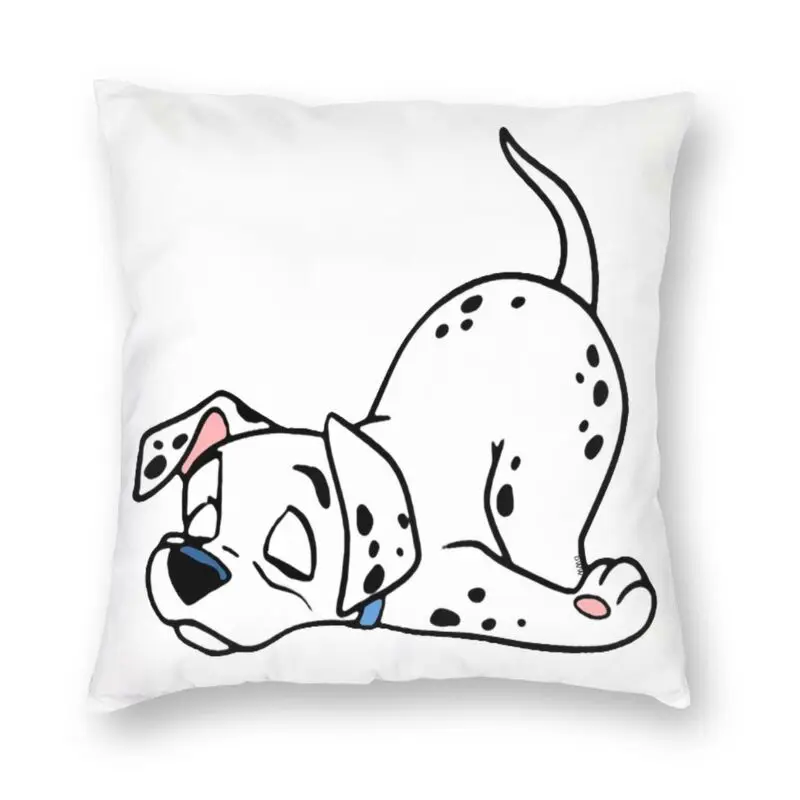 Забавные далматинец с рисунком собачки и котика сна подушка чехол Декор для дома