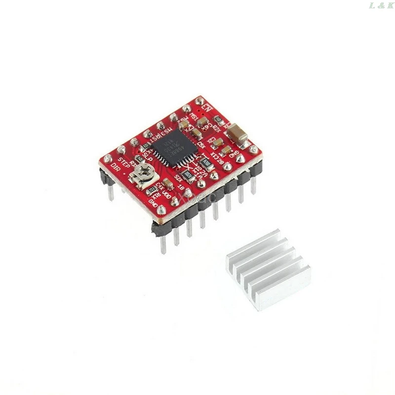 Шаговый драйвер и радиатор для 3D принтера Reprap Pololu 5 шт.|stepper driver|a4988 stepper driverstepper driver
