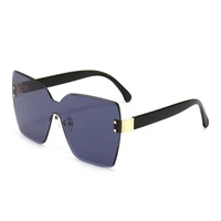 big frame sunglasses for lover integrated fashion sunglasses frameless trimming ocean colorful trend good looking gorgeous